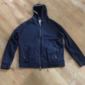 Peter Millar Navy Hoodie Full Zip XL